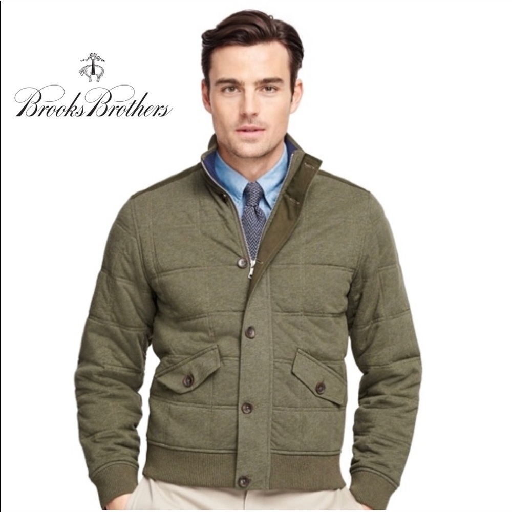 BROOKS BROTHERS - Quilted Bomber Jacket, M